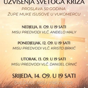 50. obljetnica osnutka Župe Muke Isusove u Vukomercu